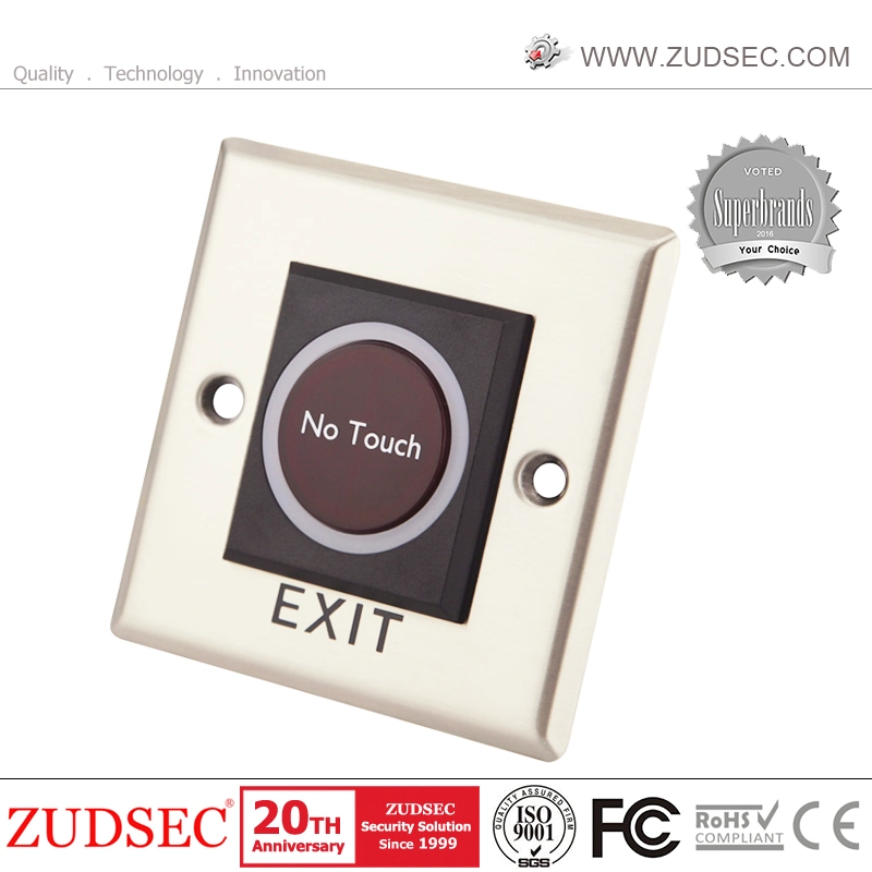 Exit Button Infrared Sensor No Touch Push Switch for Door Access Control System Door Square IR Exit Button