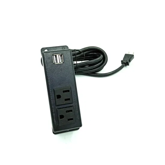 Bayu Us America/Canada/Messico Prese multiple da tavolo popolari di buona qualità Us Doppie prese di corrente a 2 vie con caricatore USB e cappuccio